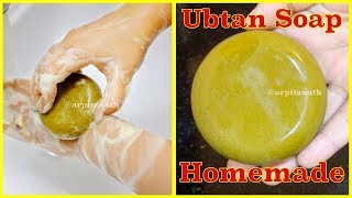 Homemade Ubtan Soap  Skin Whitening Tan Removal Scrubbing Soap [upl. by Lleznol]