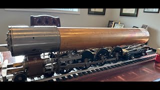 Northern 484 Live Steam Locomotive Air Test Video [upl. by Ardnuassac]