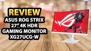 ASUS ROG Strix 27quot 4K HDR Gaming Monitor XG27UCGW ✅ Review [upl. by Ardnassela]