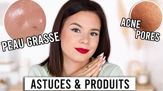 Peau GRASSE ACNÉ PORES astuces favoris [upl. by Bettine514]