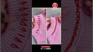 How to change a turtleneck sweater to a low neck Part 06 [upl. by Onra]