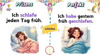 German Grammar Made Easy Present vs Present Perfect🎓✨ [upl. by Emmey]