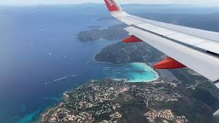 South Corsica approach over PortoVecchio and landing in Figari 20220702 [upl. by Gerladina]