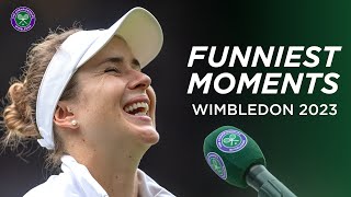 THE FUNNIEST MOMENTS OF WIMBLEDON 2023 🤣 [upl. by Rehctelf]