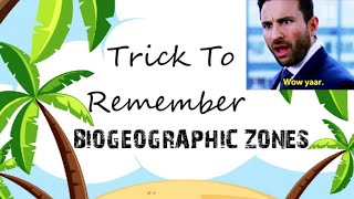 WoW Trick  To Remember Biogeographic Zones Of India [upl. by Havelock]