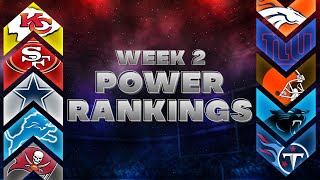 NFL Week 2 Power Rankings [upl. by Gnut]