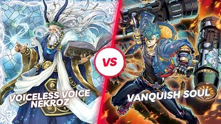 Voiceless Voice Nekroz VS Vanquish Soul  YuGiOh Locals Table 1 [upl. by Harret]