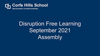 Disruption Free Learning September 2021 Assembly [upl. by Orelle]