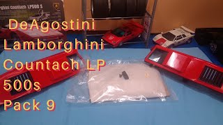 Pack 9 of DeAgostini Lamborghini Countach LP500s Stages 5560 [upl. by Notlem]