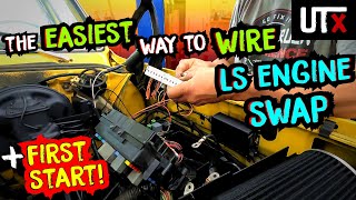 HOT AT ALL TIMES  How to wire an LS ENGINE swap the EASY WAY  Chevy C10 53 LS Swap  UTX [upl. by Sileas]