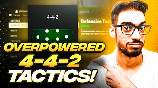 OVERPOWERED 442 FORMATION amp CUSTOM TACTICS FOR EAFC 24 ULTIMATE TEAM [upl. by Emearg]