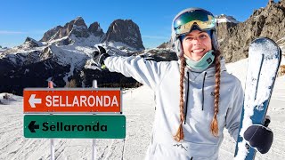 Sellaronda in Dolomiti Superski Die schönste Skirunde der Alpen [upl. by Ettenhoj]