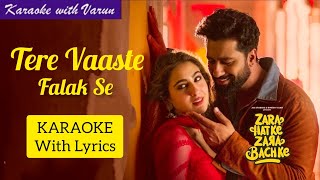 Tere Vaaste KARAOKE with Lyrics and Chorus  Varun Jain  SachinJigar  zhzb  karaokewithvarun [upl. by Ernestine]