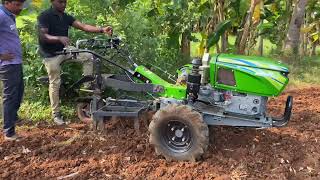 Kirloskar mega t15  cultivator attachment  15 hp power tiller [upl. by Tiler]