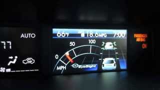 2014 Subaru Forester 25i Touring  EyeSight Adaptive Cruise Control Demo [upl. by May]