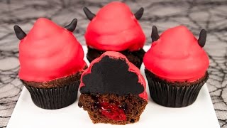 Devils Food Cake Halloween Cupcakes from Cookies Cupcakes and Cardio [upl. by Kevin809]