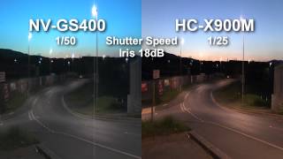 Camcorder comparison  Panasonic NVGS400 vs HCX900M [upl. by Nylatsirk]