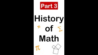 History of Math PART 3 shorts [upl. by Alana]