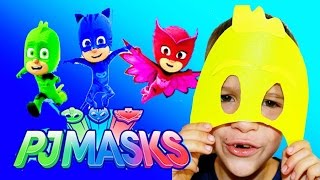 DIY PJ MASKS Masks Tutorial for Gekko Owlette amp Gekko [upl. by Meredithe]