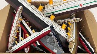 Will All these Ships from the Box sink or float Britannic Titanic Review and Sinking video [upl. by Hildegaard]