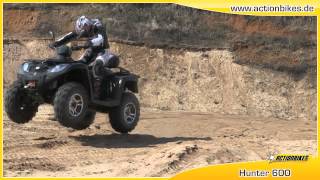 Quad Atv 4x4 Allrad Hunter 600mit Efi FAN550 von Actionbikes [upl. by Yv529]