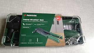 Parkside Hand Riveter Set kliješta za zakovice [upl. by Kentigerma]