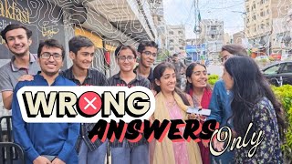 Wrong Answers Only 🙅‍♀️❌️ Challenge  Challenge Video  Fun Challenge [upl. by Khudari]