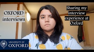 OXFORD INTERVIEW EXPERIENCE  What does an OXFORD PHD INTERVIEW feel like [upl. by Acimat]