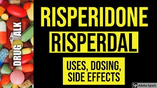 Risperidone Risperdal  Uses Dosing Side Effects [upl. by Athelstan]