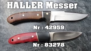 HALLER Jagt Outdoormesser nr 42950 nr 83278 [upl. by Elinet]