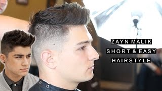 Zayn Malik Hair  Short Hairstyle For Men  Easy Hairstyle with Fade [upl. by Esirahc]