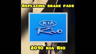 Replacing Front Brake Pads on a 2010 Kia Rio [upl. by Seaden]