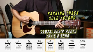 Sampai Akhir Waktu  Yovie amp Nuno Guitar solo Backing track Versi Akustik [upl. by Sousa]