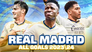 ¡TODOS los GOLES del REAL MADRID en la temporada 202324 [upl. by Rosabella]