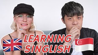 BRITISH LEARNS TO SPEAK SINGLISH [upl. by Arty]