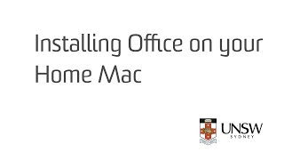 Installing Office 2016 on Your Home Mac [upl. by Aruasor]