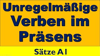 Unregelmäßige Verben im Präsens  Deutsche Grammatik trennbar verb Präfix Grammatik A2 A1 [upl. by Eldoria314]