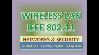 Wireless LANIEEE 80211 [upl. by Lorie]