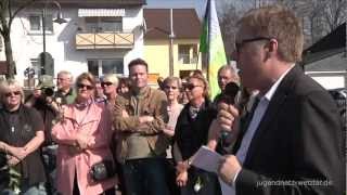 Demonstration gegen den NPD Landesparteitag in Altenstadt Reden 1 [upl. by Ycnaffit]