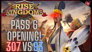 1307 vs 1093 Pass 6 Opening War in Warriors Unbound KvK Rise of Kingdoms Day 2 [upl. by Onibag]