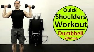 Shoulder Dumbbell Workout At Home [upl. by Maddock]