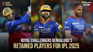 Virat Kohli Rajat Patidar and Yash Dayal Retained by RCB  The Retention Saga EXPLAINED  IPL 2025 [upl. by Nomled902]