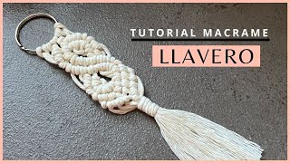 Como hacer LLAVERO DE MACRAME [upl. by Linder174]