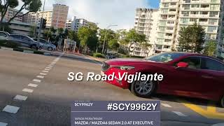 8Nov2024 Yishun Ave 1SCY9962Y mazda 6 fail to conform to red light signal [upl. by Horner]