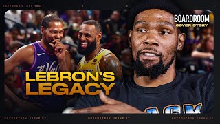 Kevin Durant Calls The Legacy Of LeBron James GREATNESS  Boardroom Cover Story Preview [upl. by Yrtnej]