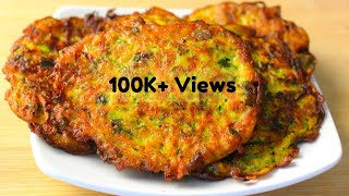 Quick and Crispy Healthy Zucchini Fritters [upl. by Esya]