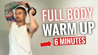 6 minute full body warm up for kettlebell workouts [upl. by Morlee]