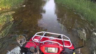 2012 honda rincon 680 creek ride [upl. by Suravaj472]