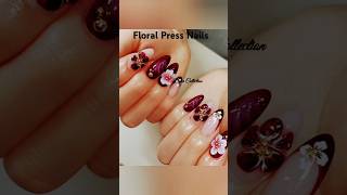 Floral Nails  Gift Nails  Press Nails  Beautiful Nail Art [upl. by Eellah352]