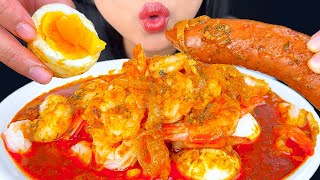 ASMR SEAFOOD BOIL SAUSAGE EGGS amp SHRIMP EATING SOUNDS MUKBANG  ASMR Phan [upl. by Siana]